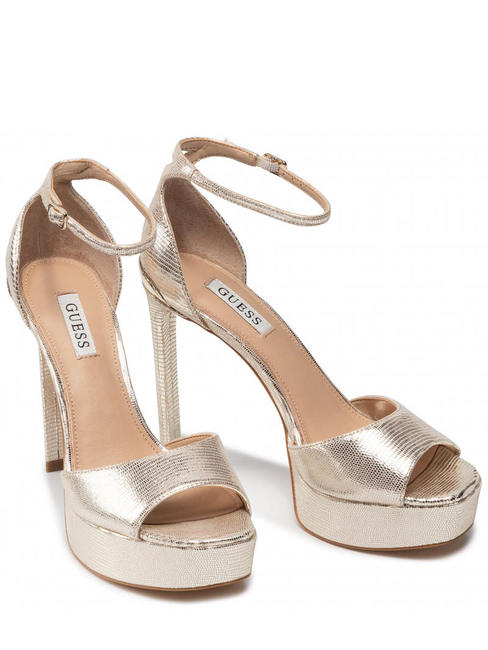GUESS ALDEN SANDALIA platino - Zapatos Mujer