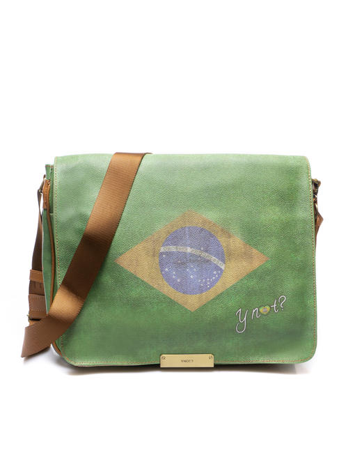 YNOT flag vintage borsa a tracolla bolsa de hombro BRASIL - Bolsos Mujer