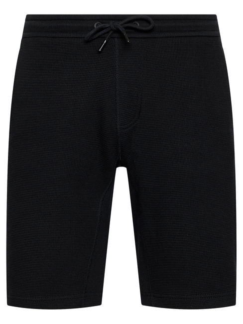 CALVIN KLEIN CK MONOGRAM BADGE WAFFLE Shorts de algodón para hombre Ck negro - Pantalones