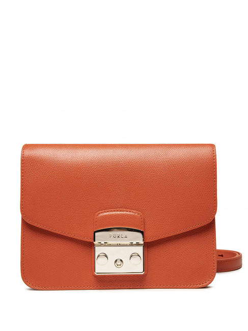 FURLA METROPOLIS S Bolso bandolera METROPOLIS S Mini, en piel Mandarina - Bolsos Mujer