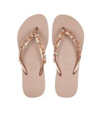HAVAIANAS SLIM LEAVES Chancletas rosa / oro - Zapatos Mujer - 1