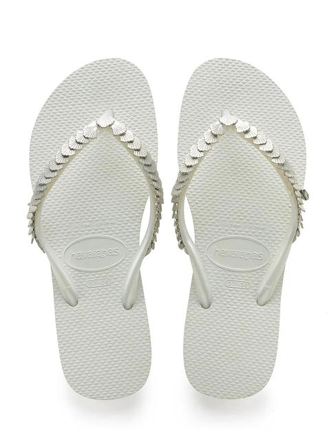 HAVAIANAS SLIM SHELL MESH Chancletas blanco - Zapatos Mujer