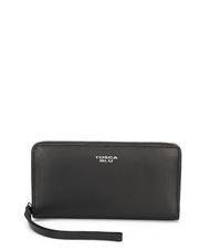 TOSCA BLU BASIC Cartera grande de piel con cremallera negro - Carteras Mujer - 1