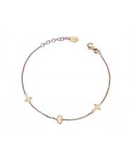 AMEN PREGA E AMA Pulsera de plata rosa - Pulseras