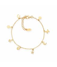 AMEN FORTUNA Pulsera de plata dorada - Pulseras