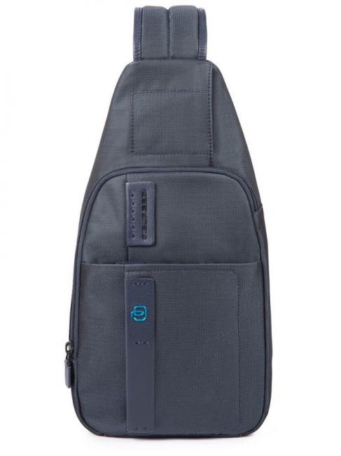 PIQUADRO P16 Mochila con soporte para tableta de un solo hombro VERIFICAR / AZUL - Bandoleras Hombre