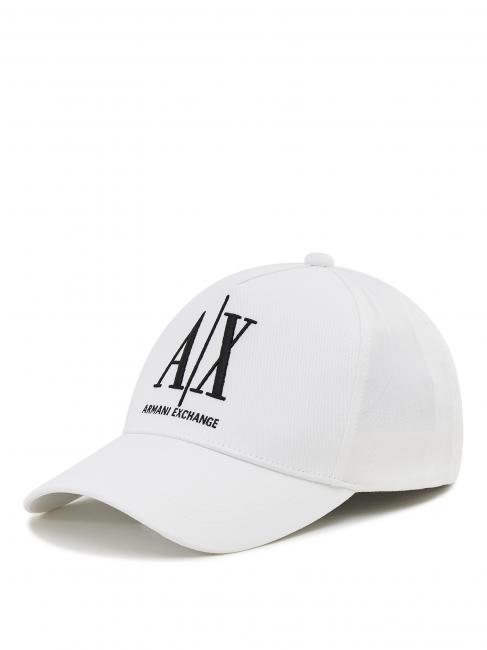ARMANI EXCHANGE Cappello baseball in cotone  blanco - Sombreros
