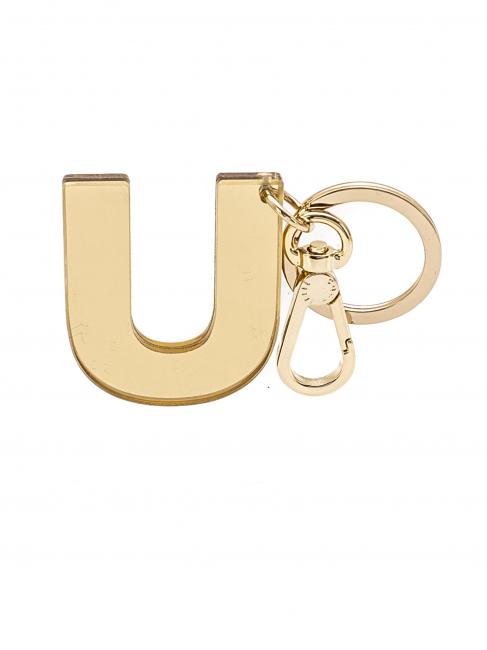 COCCINELLE LETTERA U Llavero en plexiglás y metal platino - Llaveros