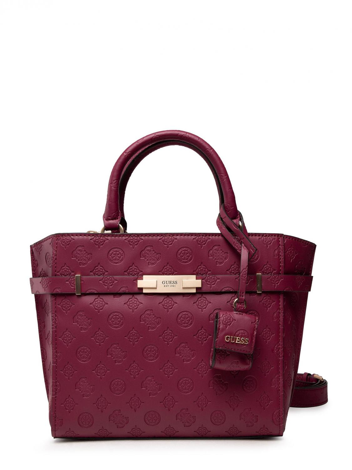 Guess Bea Bolso, Con Bandolera Ciruela - ¡Compra A Precios De Outlet !