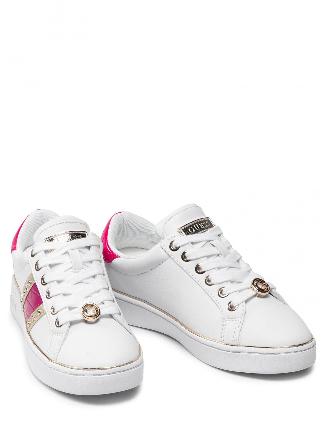 Guess Bevlee Sneaker 3Cm Zapatillas Mujer Blanco / Fucsia - ¡Compra A  Precios De Outlet!