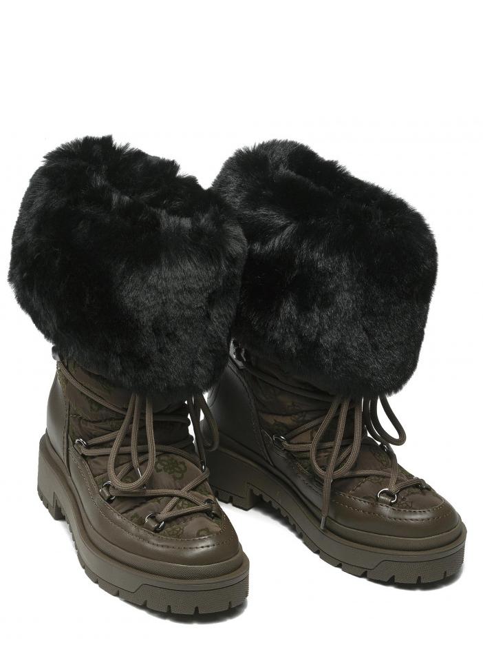 Guess Larya Botas Apres-Ski Olivos - ¡Compra A Precios De Outlet!