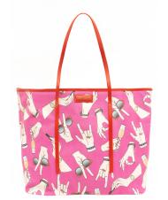 TRUSSARDI Shopping bag maxi con stampa all over  - Bolsos Mujer