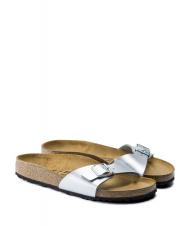 BIRKENSTOCK MADRID BIRKO FLOR Sandalia zapatilla plata - Zapatos Mujer - 1