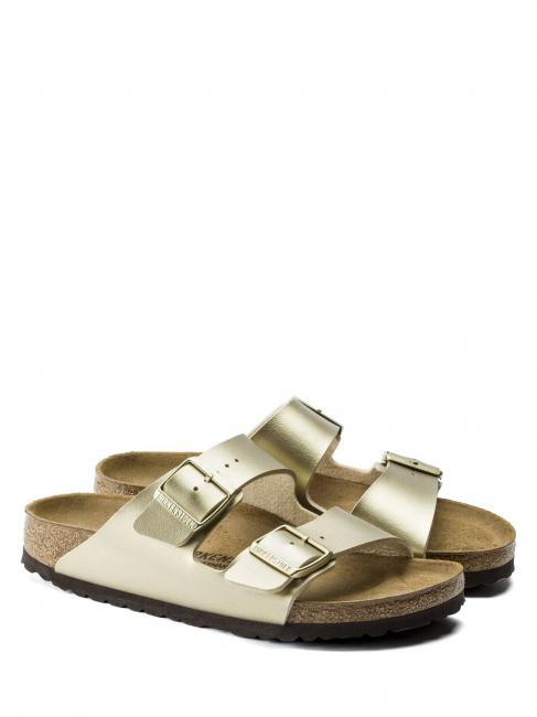 BIRKENSTOCK ARIZONA BIRKO-FLOR Sandalia zapatilla oro - Zapatos unisex
