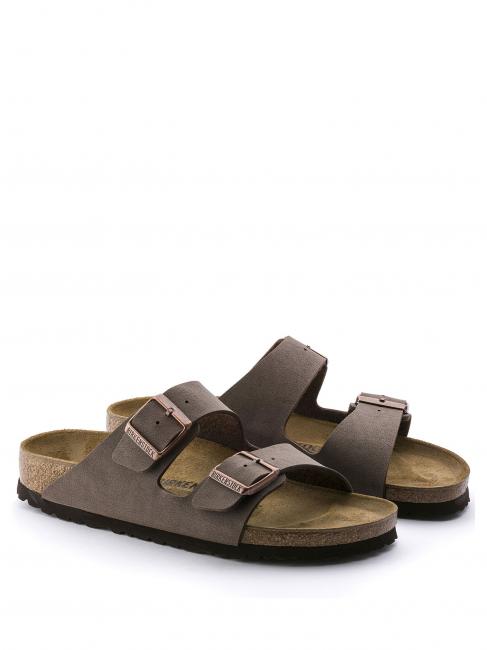 BIRKENSTOCK ARIZONA BIRKO-FLOR NUBUK Sandalia zapatilla moca - Zapatos unisex