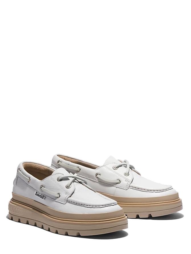 Timberland Ray City Boat Zapatos Náuticos Altos Blanco - ¡Compra En Le Sac!