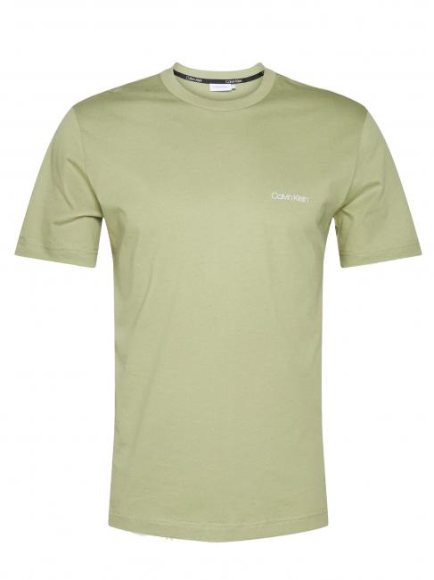 CALVIN KLEIN CHEST LOGO Camiseta de algodón sabio - camiseta