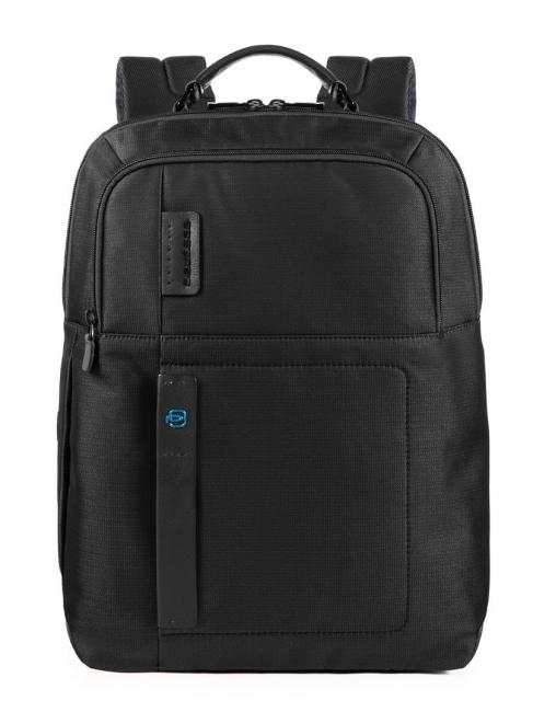 PIQUADRO Mochilas P16, para portátil de 15.6" CHEVRON / NEGRO - Mochilas para portátil