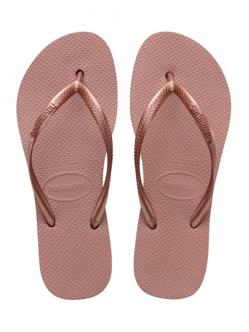 HAVAIANAS SLIM FLATFORM SLIM FLATFORM Chanclas de mujer CROCO / ROSA - Zapatos Mujer