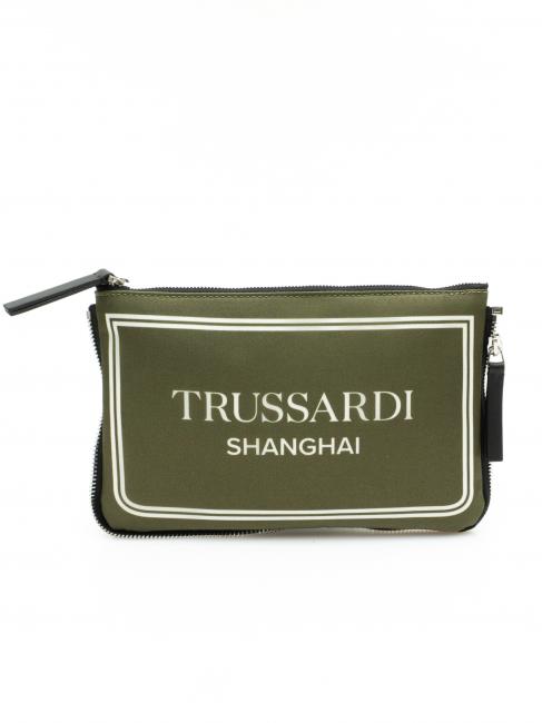 TRUSSARDI CITY POCKET bolso de mano verde shanghái - Bolsos Mujer