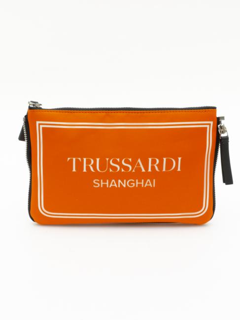 TRUSSARDI CITY POCKET bolso de mano naranja de shanghái - Bolsos Mujer