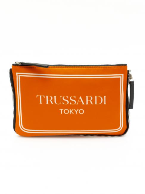 TRUSSARDI CITY POCKET bolso de mano naranja de tokio - Bolsos Mujer