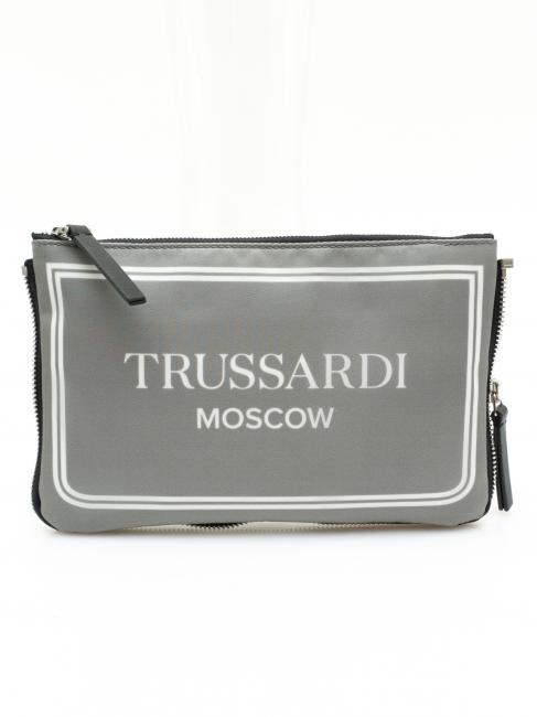 TRUSSARDI CITY POCKET bolso de mano gris moscú - Bolsos Mujer