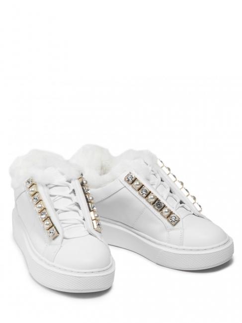 GUESS haya2 sneaker 4,5cm Zapatillas deportivas con cuello acolchado blanco - Zapatos Mujer