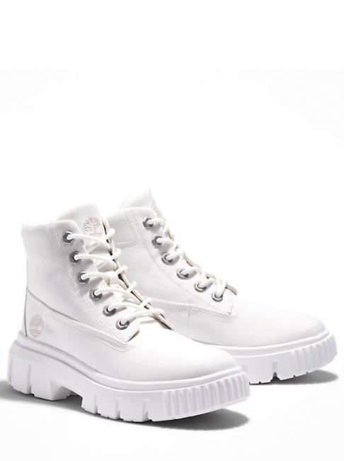 TIMBERLAND GREYFIELD Botines de lona blanco de blanco - Zapatos Mujer
