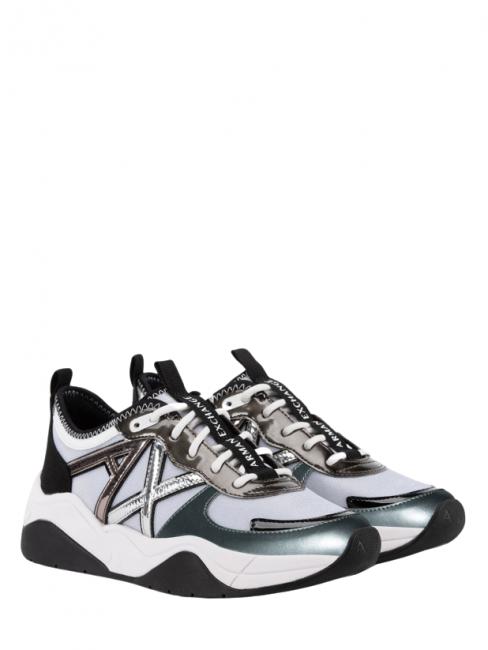 ARMANI EXCHANGE sneaker  plata / antracita - Zapatos Mujer
