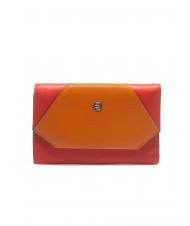 PIQUADRO MUSE Billetera de cuero naranja - Carteras Mujer - 1