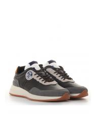 NORTH SAILS RW-02 Zapatilla de cuero negro / gris - Zapatos Hombre - 1