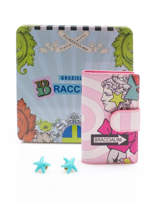 BRACCIALINI GIFT BOX Pendientes y llavero negro - Pendientes