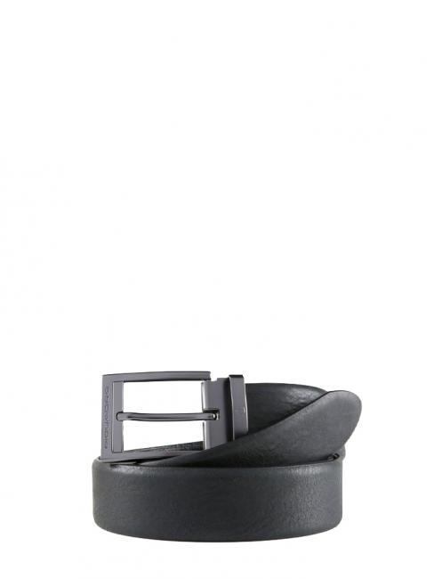 PIQUADRO TALLIN Cinturón recortable personalizado en piel negro - Cinturones