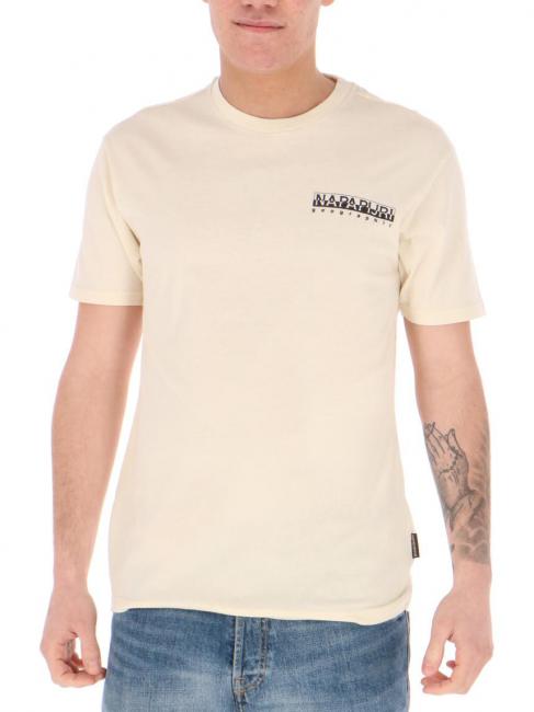 NAPAPIJRI S-LATEMAR Camiseta de algodón gorra blanca gris - camiseta