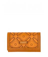 THE BRIDGE CERBOLI Billetera de cuero Amarillo Mostaza / Dorado - Carteras Mujer - 1