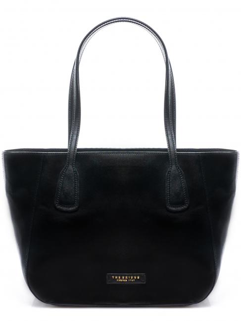THE BRIDGE MADDALENA Shopping Bag en piel Oro negro - Bolsos Mujer