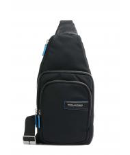 Piquadro Pq Ry Mochila De Un Solo Hombro En Tejido Reciclado
