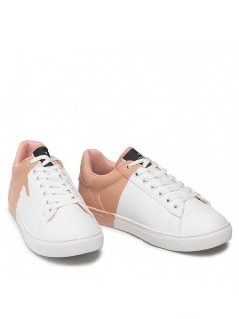 TRUSSARDI DEKER zapatilla de deporte Rosa blanca - Zapatos Mujer