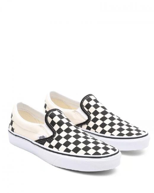 VANS CLASSIC classic slip-on CLASSIC Slip on para mujer negro y blanco - Zapatos unisex