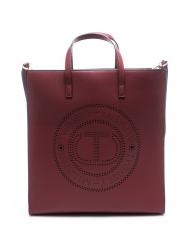 TWINSET LOGO FORELLATO Bolso shopper vertical con bandolera - Bolsos Mujer