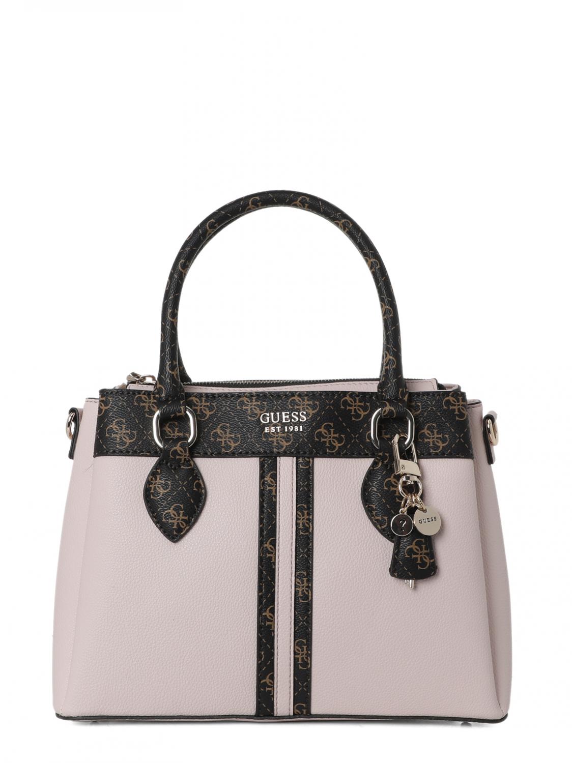 Guess Kasinta Bolso De Mano, Con Bandolera Extraíble Rosa Claro Multi ¡Compra A Precios De Outlet!