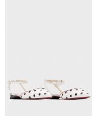 MANILA GRACE BALLERINA  Sandalia plana con tira blanco negro - Zapatos Mujer - 1