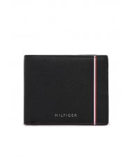 TOMMY HILFIGER TH COMMUTER Billetera de cuero negro - Carteras Hombre - 1