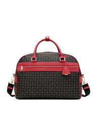 POLLINI HERITAGE TRAVEL Bolsa de viaje con bandolera laca negra - Bolsas de viaje - 1