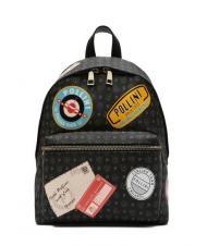POLLINI HERITAGE PATCH Mochila negro - Bolsos Mujer - 1