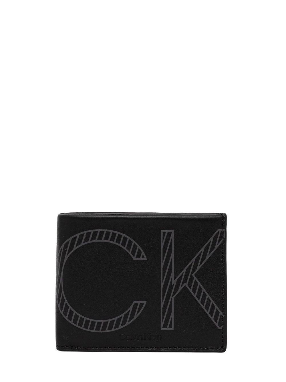 Calvin Klein Xl Mono Cartera De Hombre, En Piel Mono Calsico Negro -  ¡Compra A Precios De Outlet!