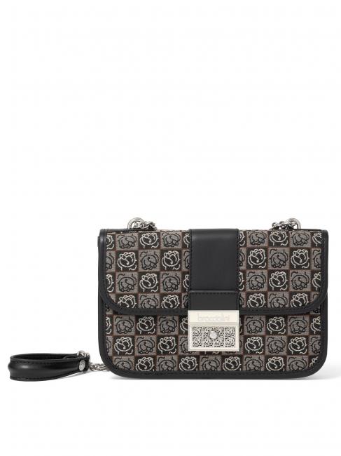 BRACCIALINI MONOGRAM Minibolso de hombro en tejido jacquard NEGRO / MULTI - Bolsos Mujer