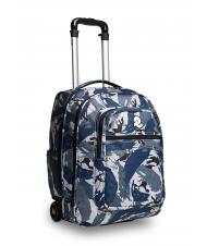 INVICTA NEW WAY NEW BUMP Fantasy Mochila con ruedas 2 en 1 camuflaje militar azul - Mochilas con ruedas - 1