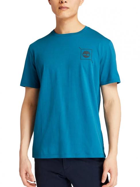 TIMBERLAND BRANDED  Camiseta algodón orgánico leones / azul - camiseta